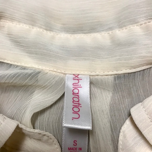 Sheer Button Up Blouse - Picture 3 of 4